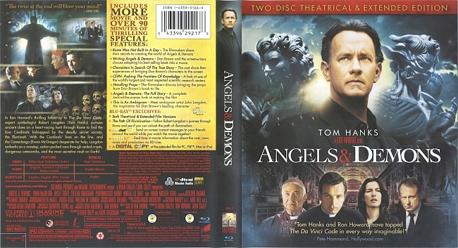 dvd cover Angels & Demons - Extended Edition 2009 Dvd Cover