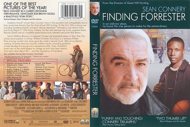 dvd cover Finding Forrester 2000 Dvd Cover