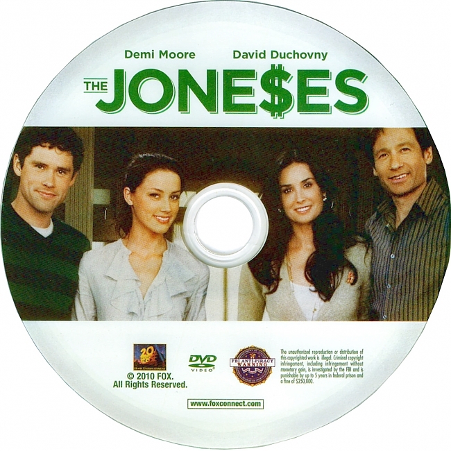 dvd cover The Joneses 2009 R1 Disc Dvd Cover