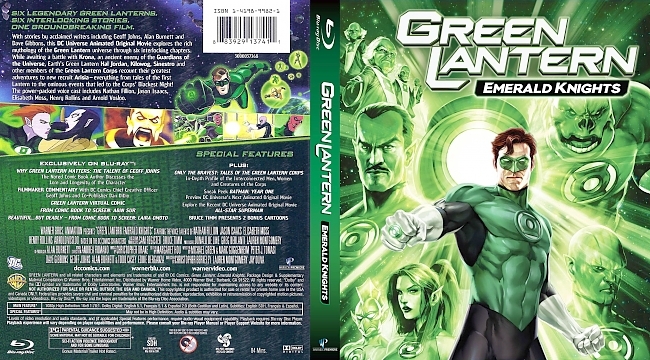 dvd cover Green Lantern - Emerald Knights 2011 Dvd Cover