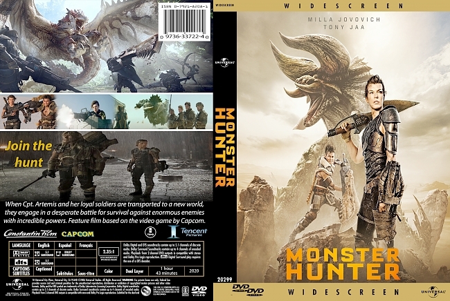 dvd cover Monster Hunter 2020 Dvd Cover