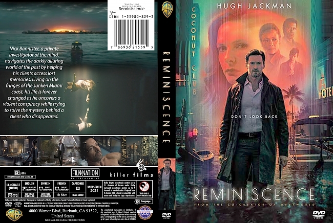 dvd cover Reminiscence 2021 Dvd Cover