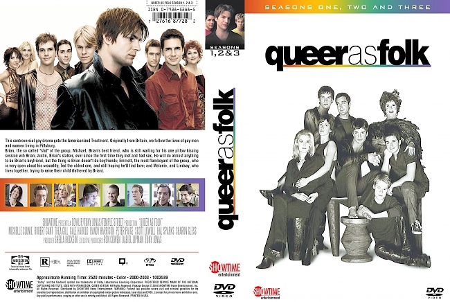 dvd cover Queer As Folk Seasons 1-3 Dvd Cover