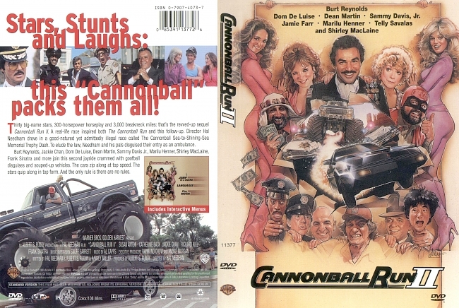 dvd cover Cannonball Run 2 Dvd Cover
