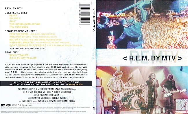 dvd cover R.E.M. - R.E.M. By MTV 2015 Dvd Cover