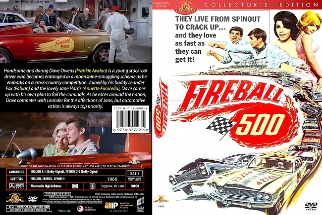 dvd cover Fireball 500 1966 Dvd Cover