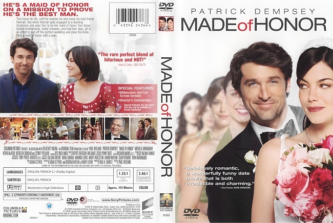 dvd cover Made Of Honor 2008 Dvd Cover