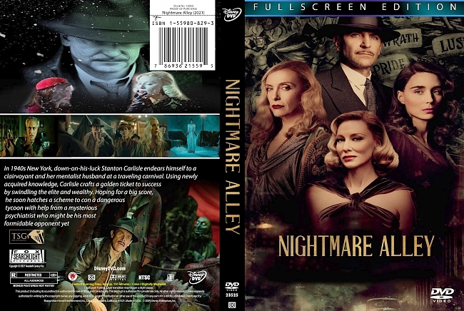 dvd cover Nightmare Alley 2021 Dvd Cover