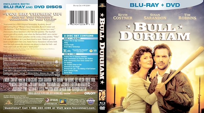 dvd cover Bull Durham 1988 Dvd Cover