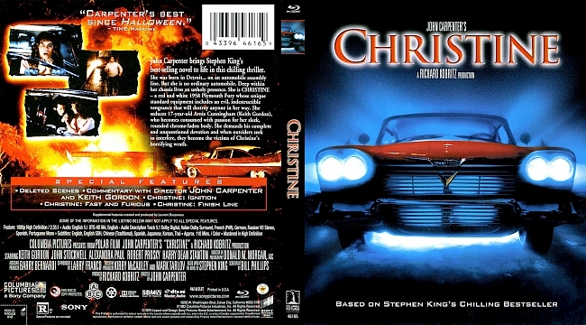dvd cover Christine 1983 Dvd Cover
