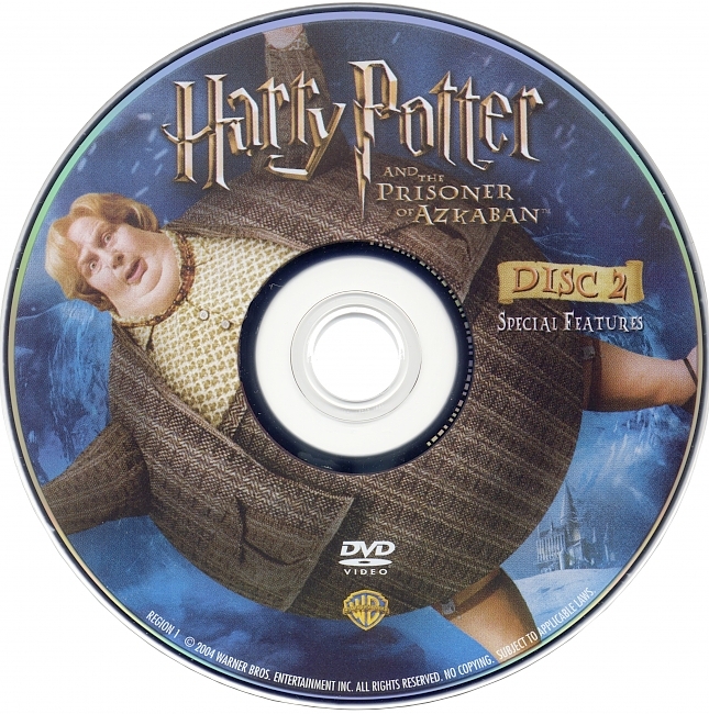dvd cover Harry Potter And The Prisoner Of Azkaban 2004 R1 Disc 2 Dvd Cover
