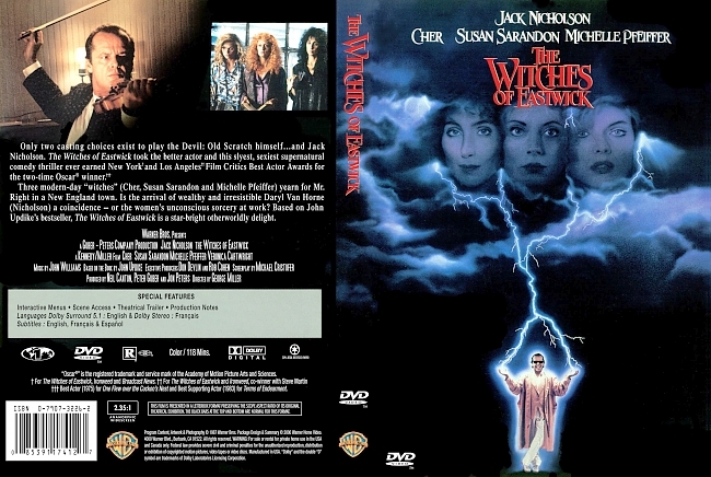 dvd cover The Witches Of Eastwick 1987 Dvd Cover