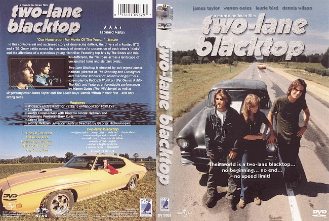 dvd cover Two Lane Blacktop 1971 Dvd Cover