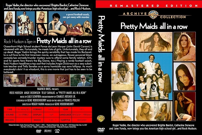 Pretty Maids All In A Row 1971 Dvd Cover 