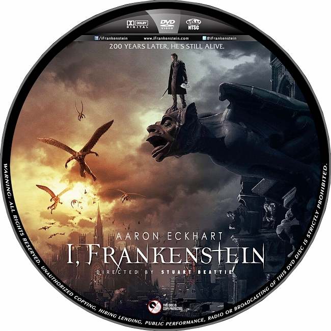 dvd cover I, Frankenstein 2013 R1 Disc 2 Dvd Cover