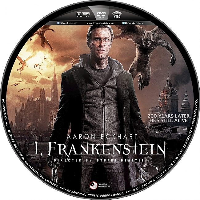 I, Frankenstein 2013 R1 Disc 3 Dvd Cover 
