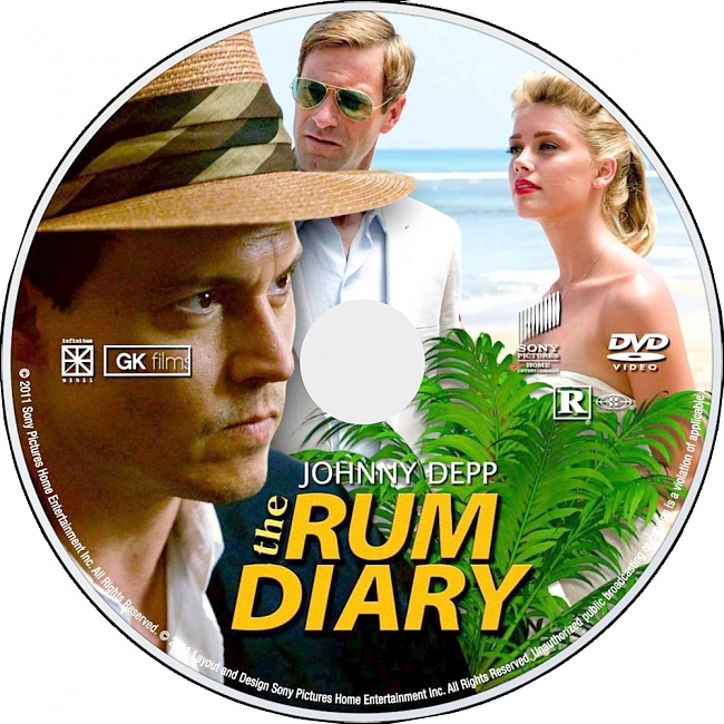 dvd cover The Rum Diary 2011 R1 Disc 1 Dvd Cover