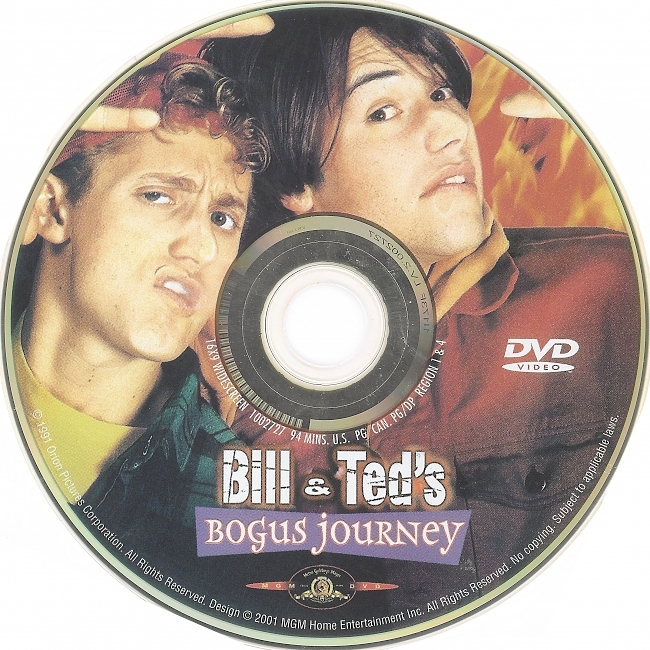 dvd cover Bill & Ted's Bogus Journey 1991 R1 Disc Dvd Cover