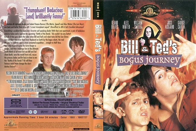 dvd cover Bill & Ted's Bogus Journey 1991 Dvd Cover