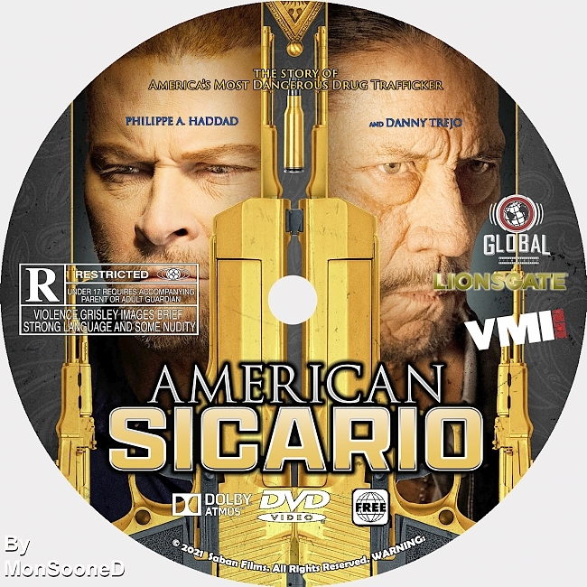 dvd cover American Sicario 2021 Dvd Disc Dvd Cover