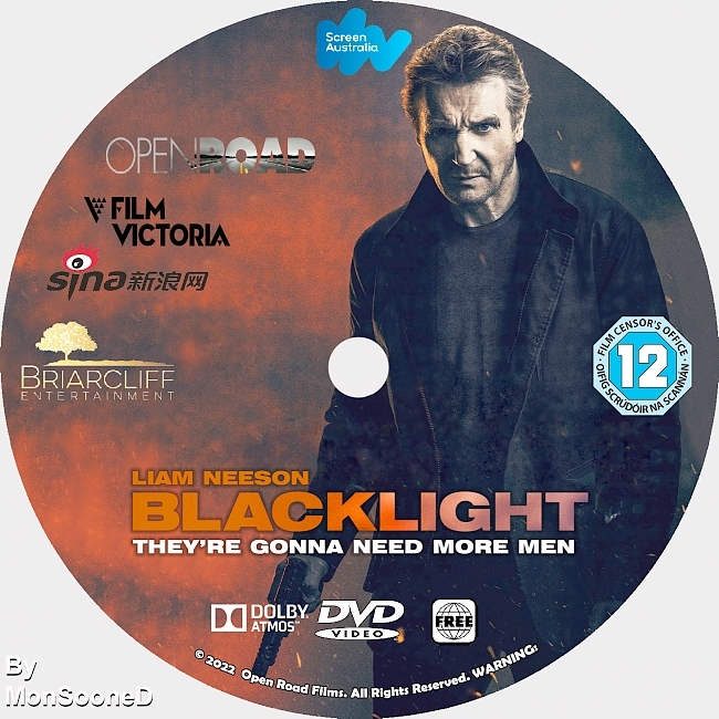dvd cover Blacklight 2022 Dvd Disc Dvd Cover