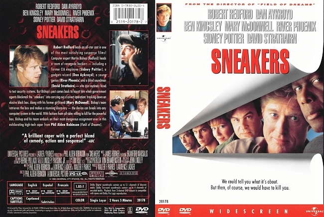 dvd cover Sneakers 1992 Dvd Cover