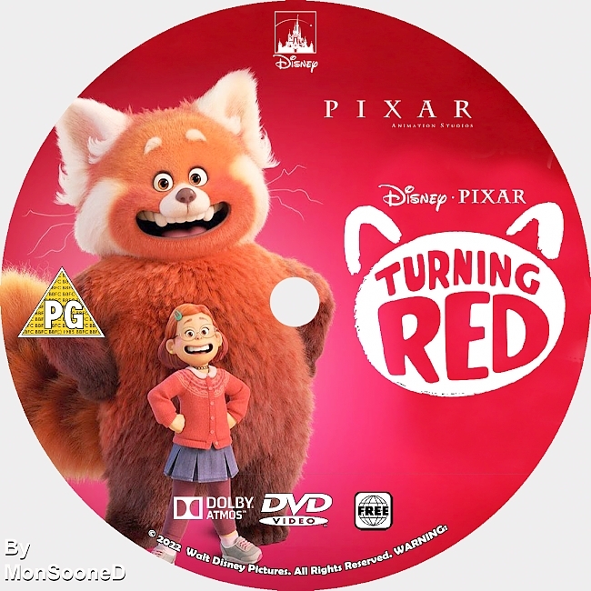 dvd cover Turning Red 2022 Dvd Disc Dvd Cover