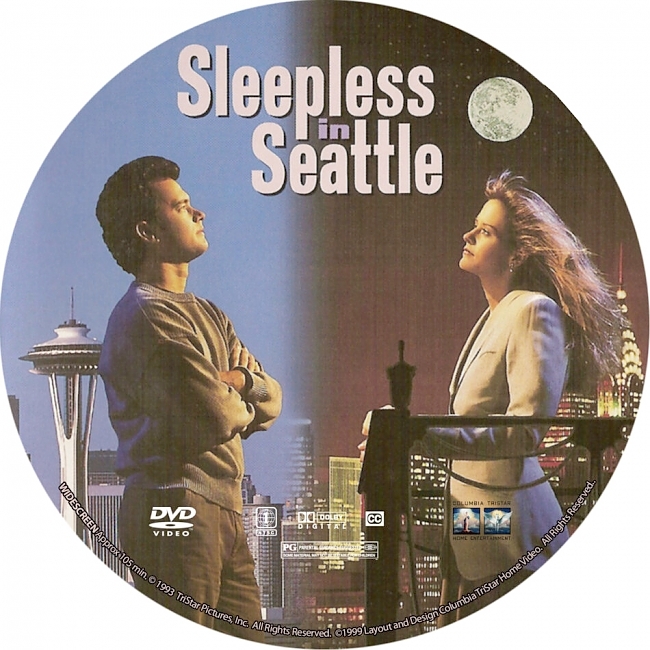 dvd cover Sleepless In Seattle 1993 R1 Disc Dvd Cover