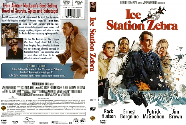 dvd cover Ice Station Zebra 1968 Dvd Cover