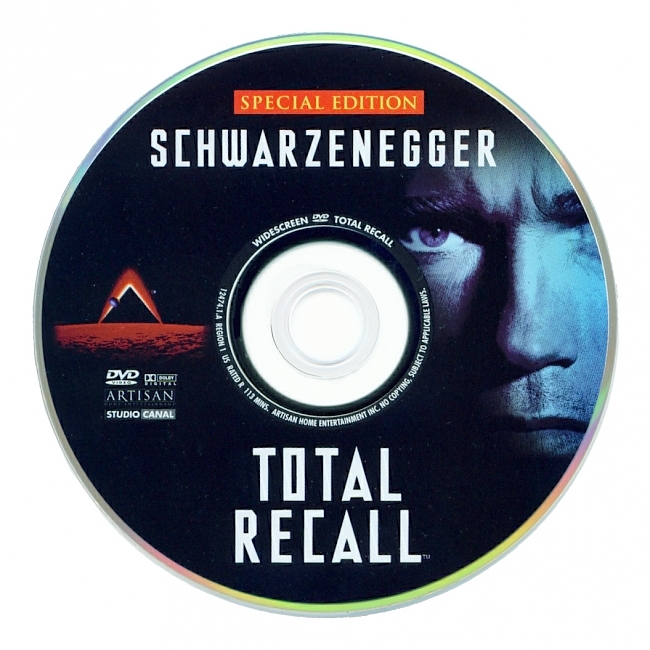 dvd cover Total Recall - Special Edition 1990 R1 Disc Dvd Cover
