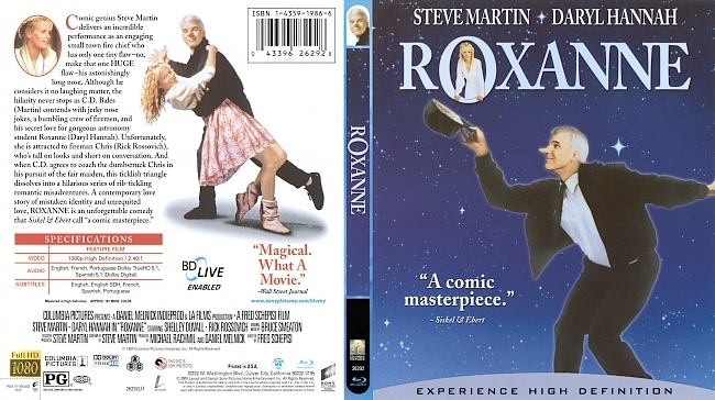 dvd cover Roxanne 1987 Dvd Cover