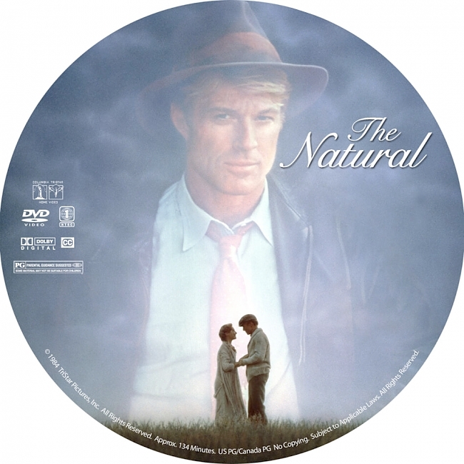 dvd cover The Natural 1984 R1 Disc Dvd Cover