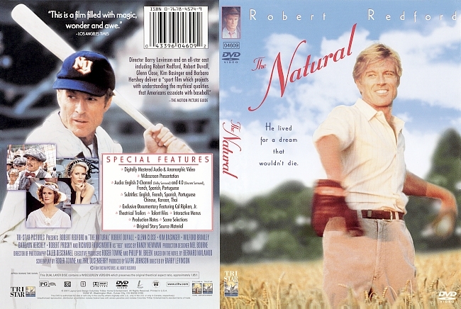 dvd cover The Natural 1984 Dvd Cover