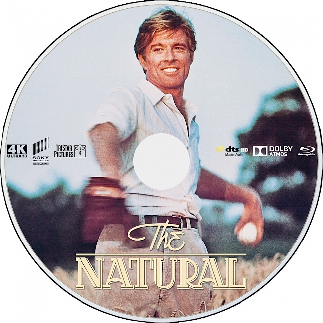 dvd cover The Natural - Directors Cut 1984 R1 Disc Dvd Cover