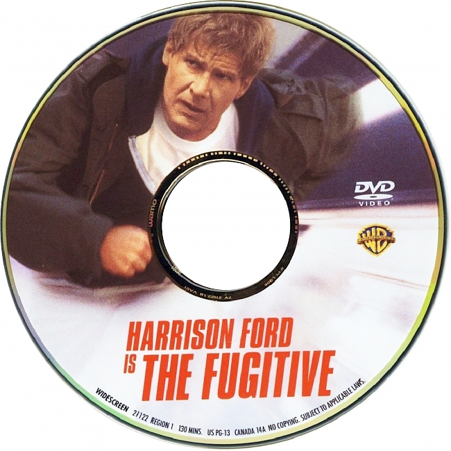 dvd cover The Fugitive 1993 R1 Disc Dvd Cover