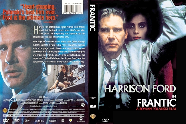 dvd cover Frantic 1988 Dvd Cover