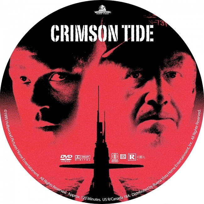 dvd cover Crimson Tide 1995 R1 Disc Dvd Cover