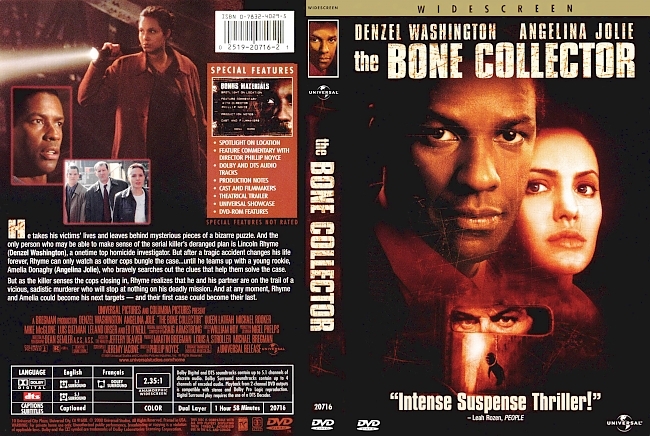 dvd cover The Bone Collector 1999 Dvd Cover