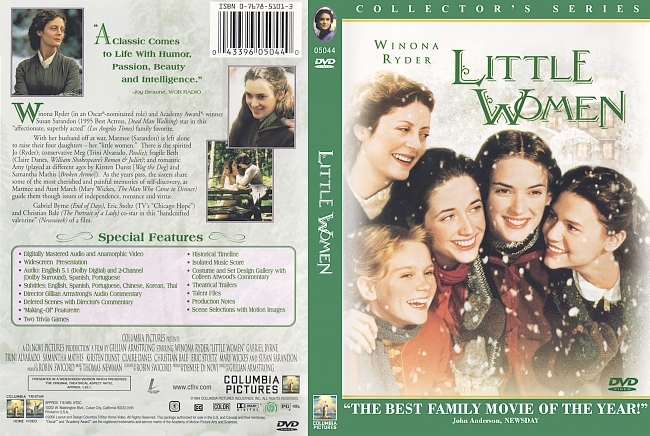dvd cover Little Women 1994 Dvd Cover