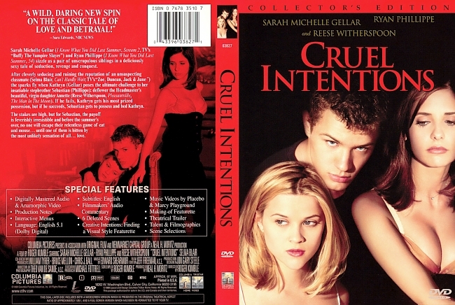 dvd cover Cruel Intentions - Collectors Edition 1999 Dvd Cover