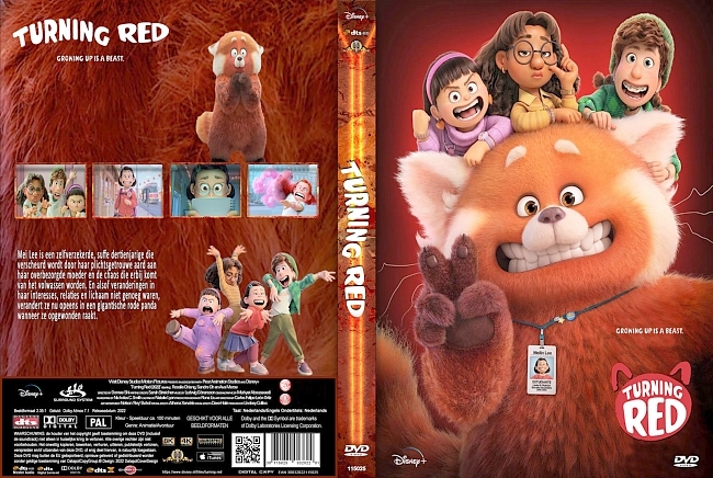 dvd cover Turning Red Dvd Cover