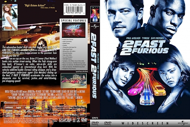 dvd cover 2 Fast 2 Furious 2003 Dvd Cover