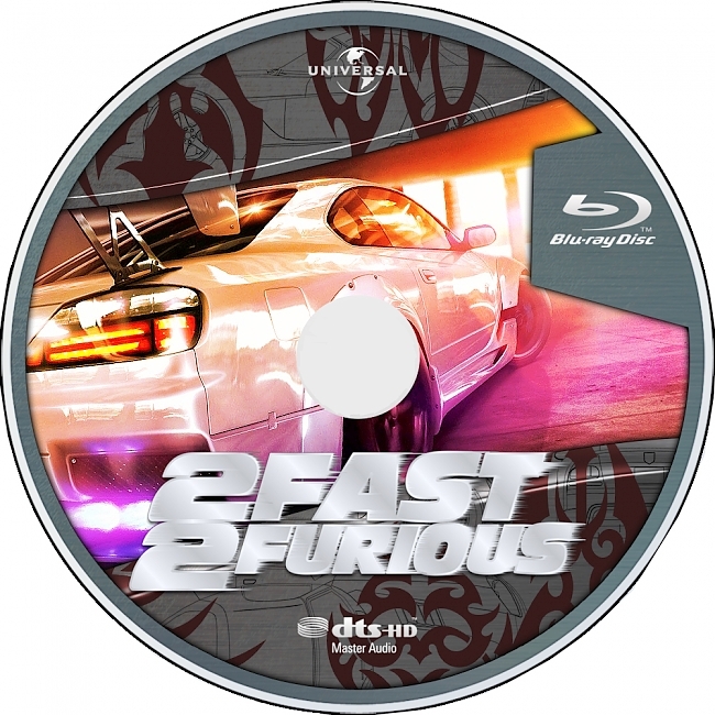 dvd cover 2 Fast 2 Furious 2003 R1 Disc 2 Dvd Cover