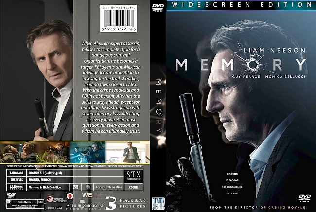 dvd cover Memory 2022 Dvd Cover