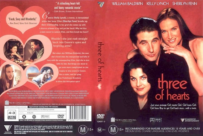 dvd cover Three Of Hearts 1993 Dvd Cover