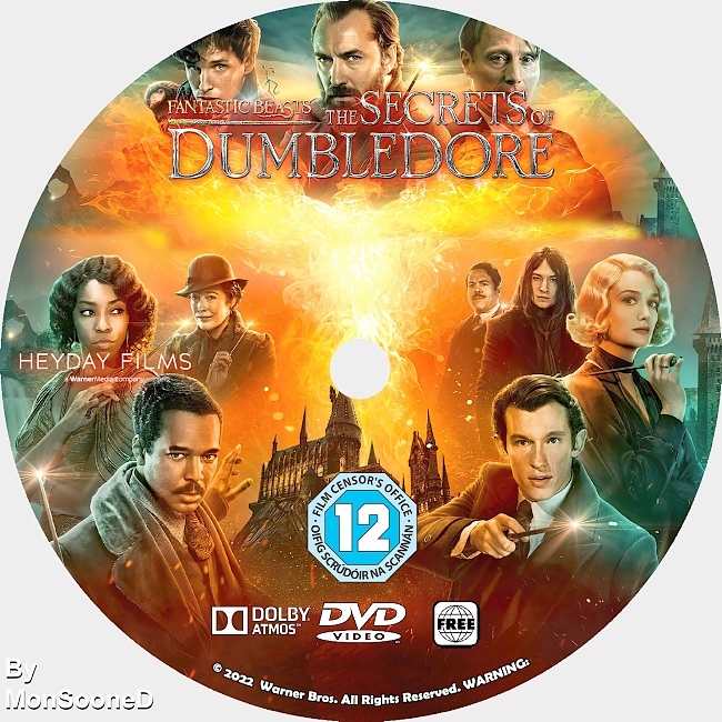 dvd cover Fantastic Beasts The Secrets Of Dumbledore 2022 Dvd Disc Dvd Cover