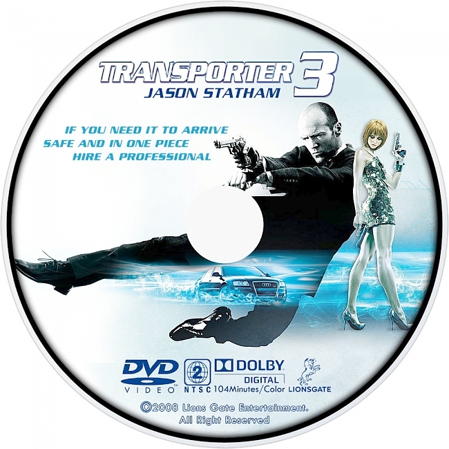 dvd cover Transporter 3 2008 R2 Disc 1 Dvd Cover