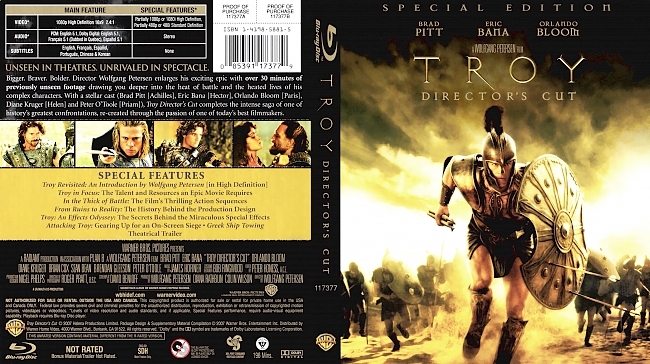 dvd cover Troy 2004 Dvd Cover