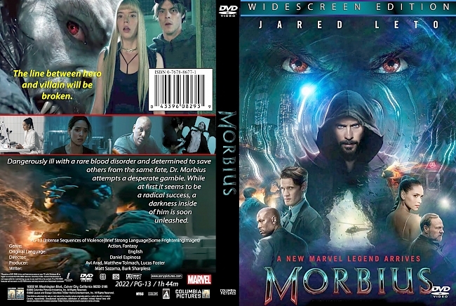 dvd cover Morbius 2022 Dvd Cover