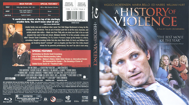 dvd cover A History Of Violence 2005 Dvd Cover